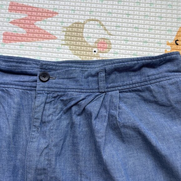 Louis Vuitton Blue Cotton Chambray Shorts 39-40 - Picture 2 of 10